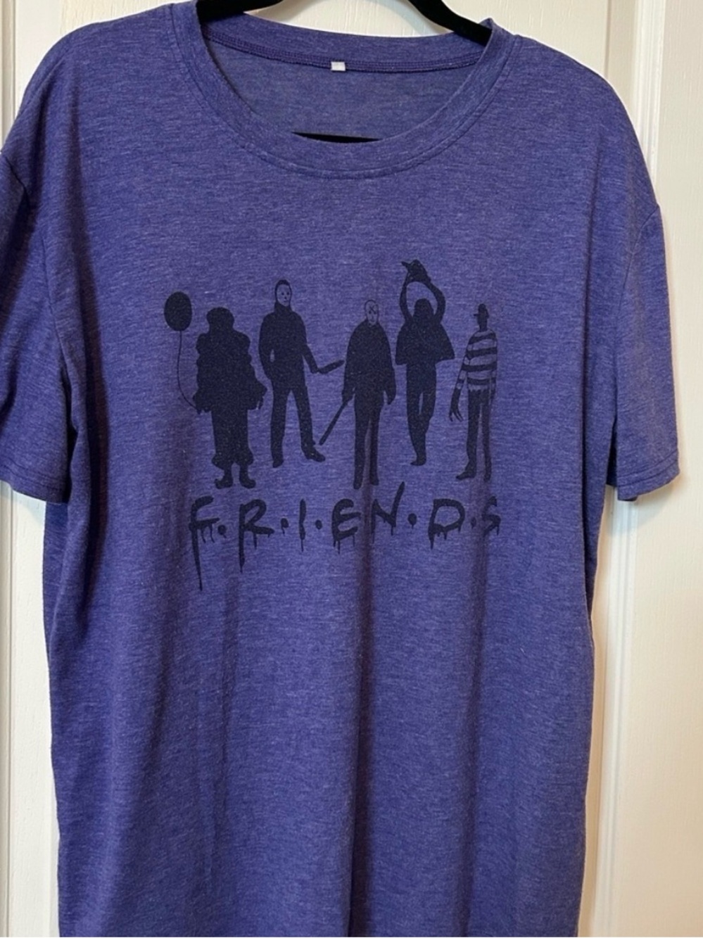 Purple Graphic Halloween Women’s T-Shirt - Friends Design